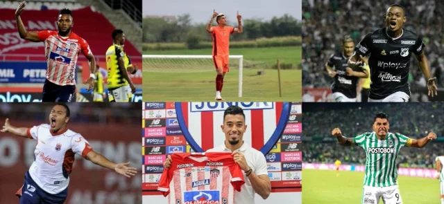 Los goleadores que quieren ser protagonistas en la Liga BetPlay. / Fotos: VizzorImage, AFP, Junior y Tolima.