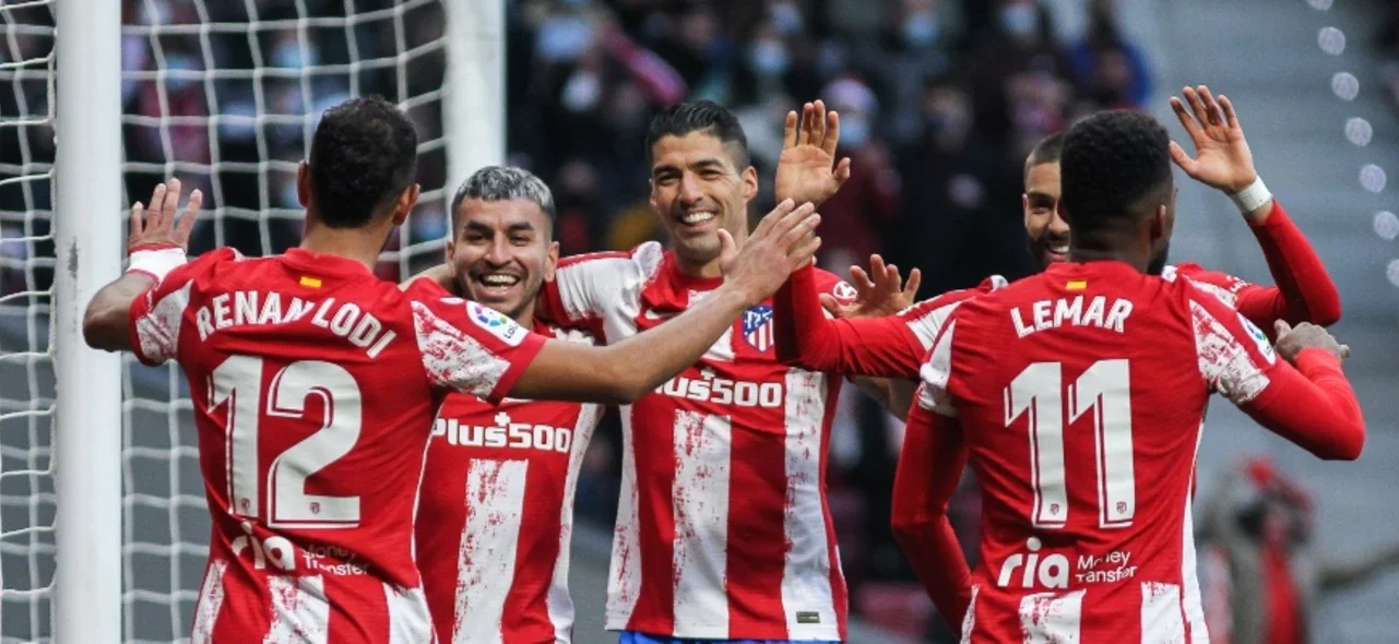 Atlético de Madrid celebra en la Copa del Rey / Foto AFP