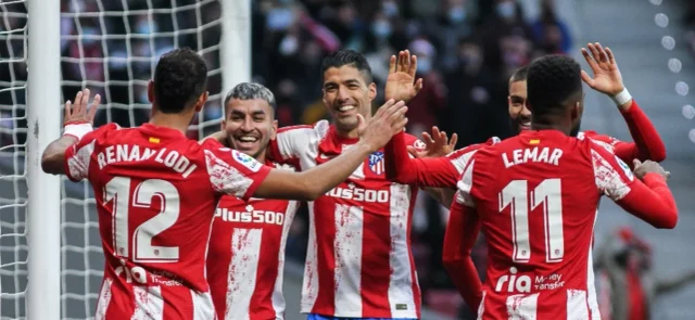 Atlético de Madrid celebra en la Copa del Rey / Foto AFP