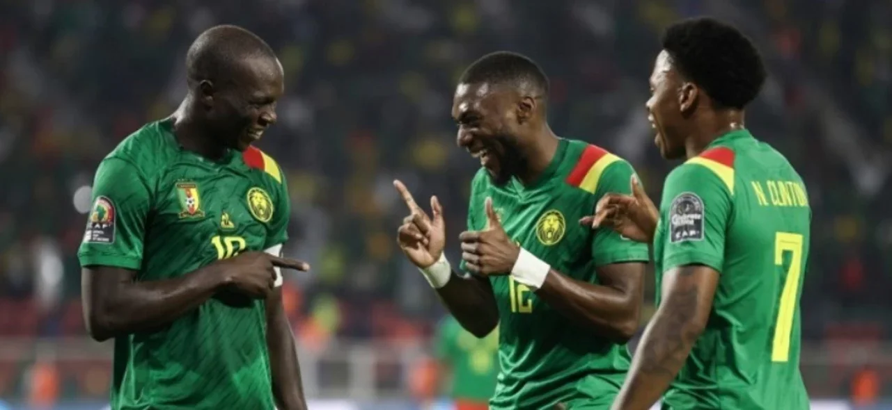 Celebración de Camerún/ AFP