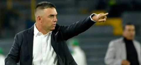 Habla Martin Cardetti, DT de Independiente Santa Fe. Foto: VizzorImage / Edgar Cusgüen