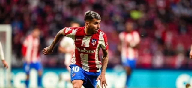 Ángel Correa, delantero de Atlético Madrid/ AFP