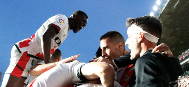 Celebración del Rayo Vallecano - Foto AFP