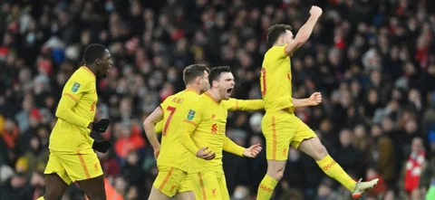 Diogo Jota marcó los goles de la clasificación / AFP