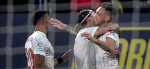 Lucas Ocampos marcó el gol del triunfo / AFP