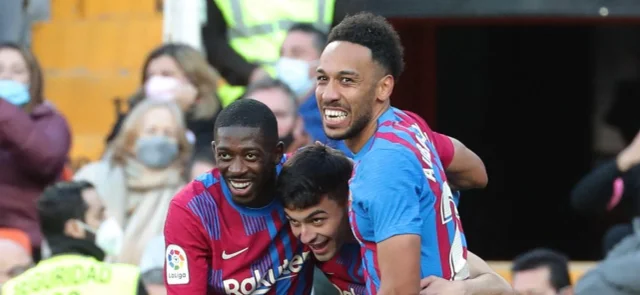 Aubameyang se reportó con doblete / AFP