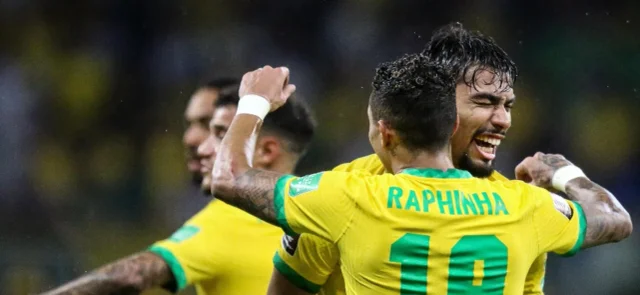 Brasil celebra el triunfo sobre Ecuador / Foto AFP