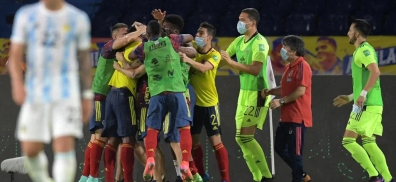 Colombia vs Argentina en Eliminatorias / Foto AFP