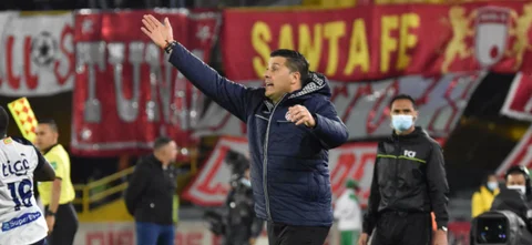 Habla Juan Cruz Real, DT de Junior: VizzorImage / Felipe Caicedo