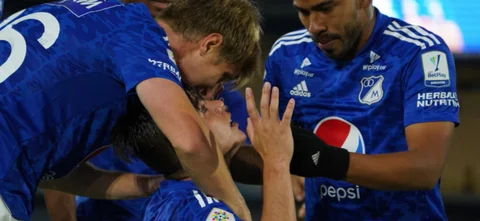 Millonarios venció 2-0 a Águilas Doradas. Foto: VizzorImage / Andres Rot