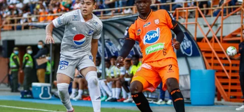 Envigado y Millonarios empataron sin goles. Foto: VizzorImage / Andres Alvarez