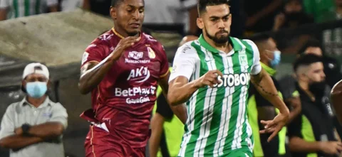 Deportes Tolima venció 1-0 a Atlético Nacional. Foto: VizzorImage / Luis Benavides