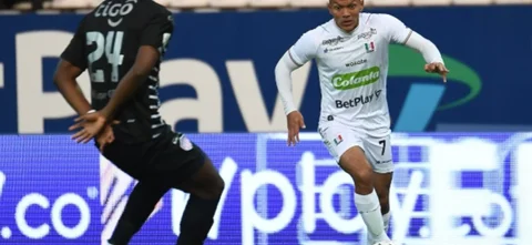 Once Caldas derrotó 1-0 a Junior. / Foto: VizzorImage - Daniel Ocampo