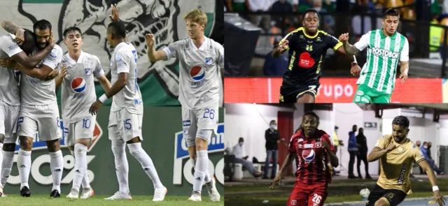 Millonarios ganó, Nacional empató y América perdió. / Fotos: VizzorImage
