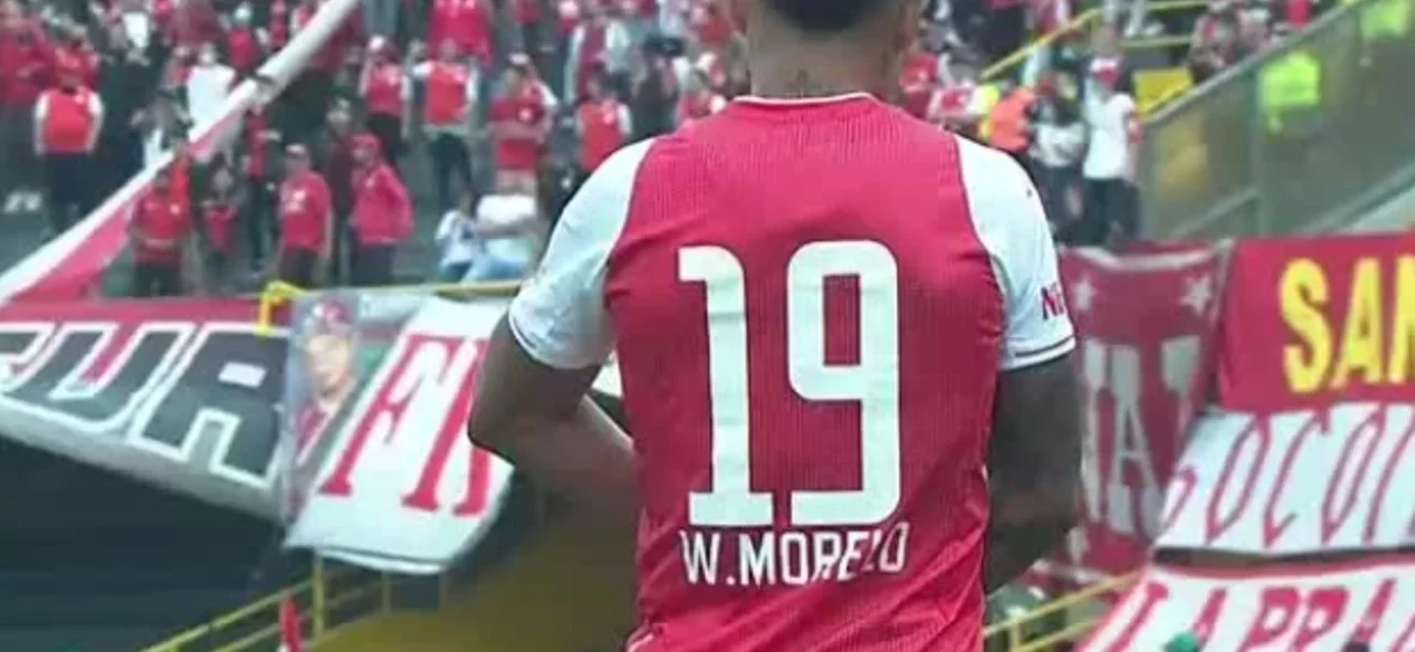 Wilson Morelo tuvo que ser sustituido en el partido frente a Pereira.