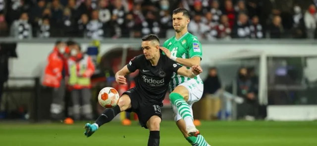 Rafael Borré, 83 minutos en la clasificación de Frankfurt. / Foto: AFP