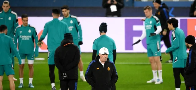Entrenamiento de Real Madrid antes de Champions League / Foto AFP