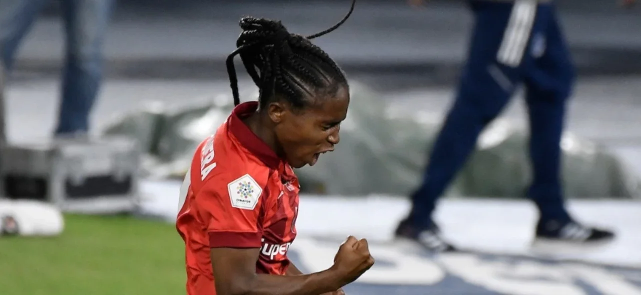 Heidy Mosquera marcó el único gol del partido. / Foto: VizzorImage - Gabriel Aponte