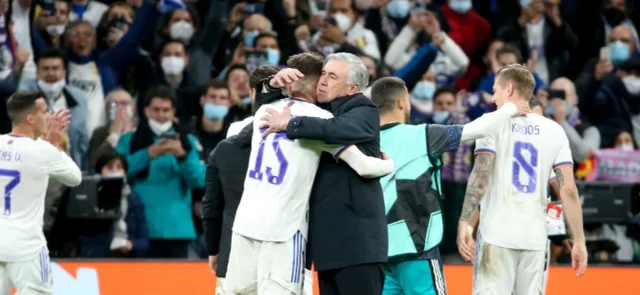 Ancelotti celebra el triunfo sobre PSG / Foto AFP