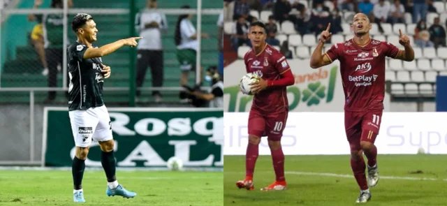 Teófilo Gutiérrez y Anderson Plata, referentes en ataque de Cali y Tolima. / Fotos: VizzorImage