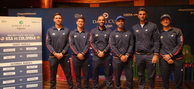 Equipo de Colombia en la Copa Davis. / Foto: Fedecoltenis
