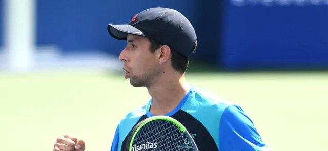 Daniel Galán ganó en primera ronda del Masters 1000 de Miami. / Foto: AFP