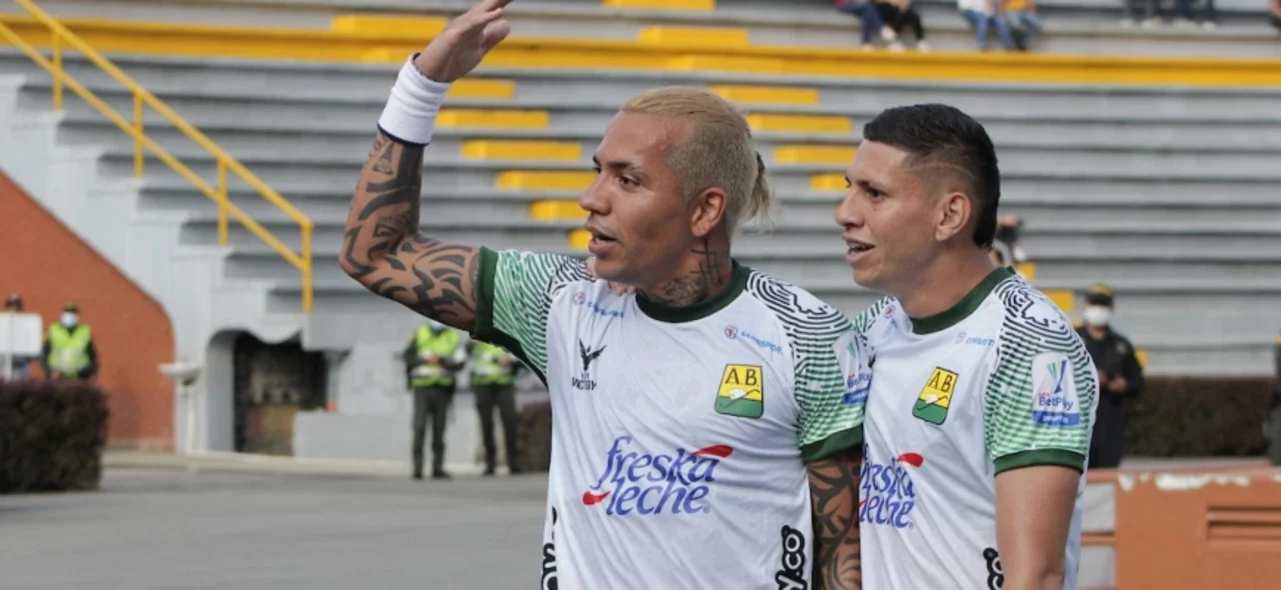 Dayro Moreno marcó el único gol del partido. / Foto: VizzorImage - Juan Torres