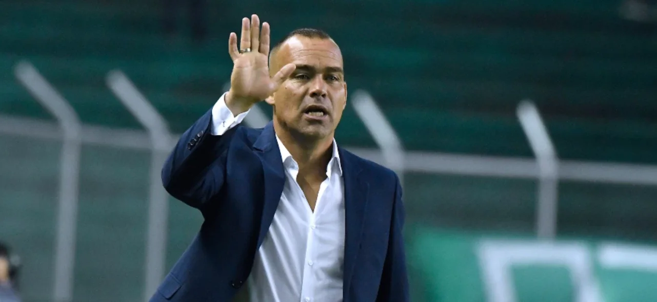 Habla Rafael Dudamel, DT de Deportivo Cali. Foto: VizzorImage / Gabriel Aponte