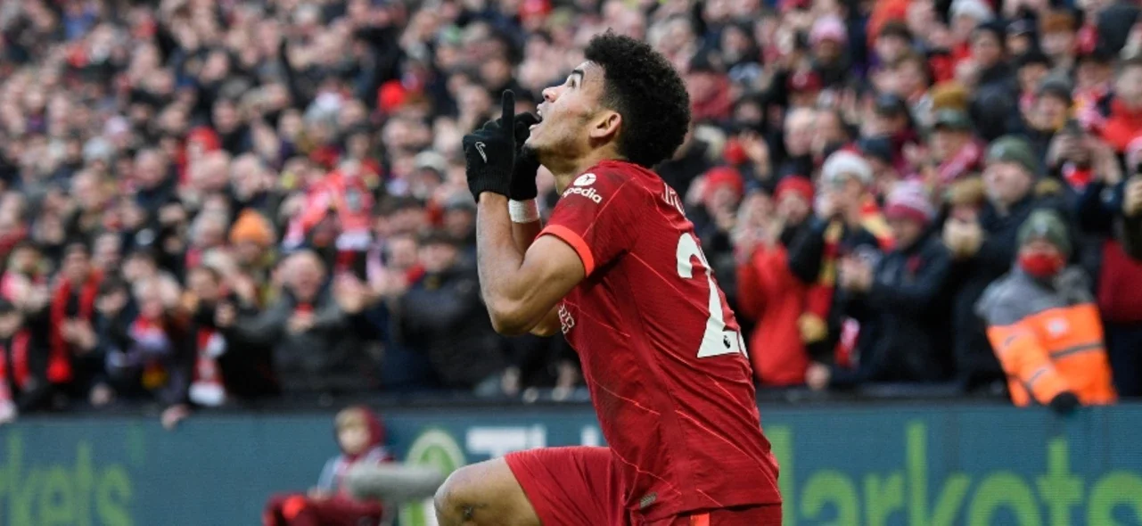 Luis Díaz, colombiano en Liverpool. / Foto: AFP