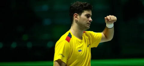 Nicolás Mejía fue derrotado por Sebastian Korda / AFP