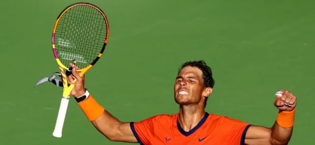 Rafael Nadal celebra la épica remontada / Foto AFP