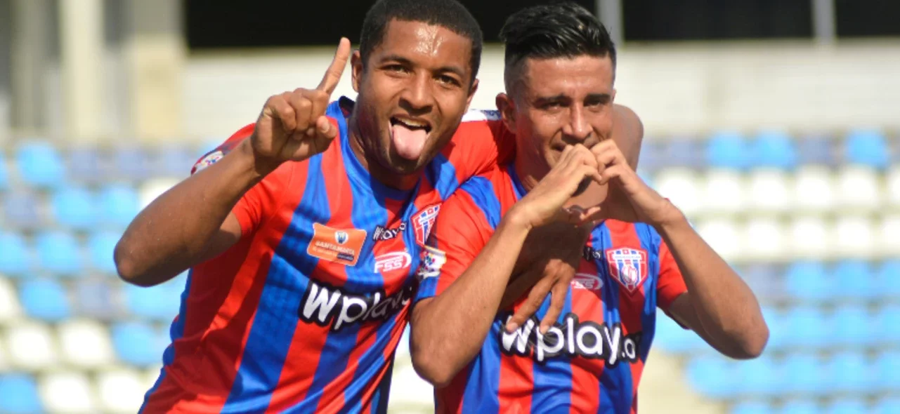 Unión Magdalena venció 2-0 a Real Santander. Foto: VizzorImage / Gustavo Pacheco