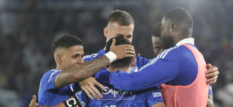 Millonarios celebra el triunfo sobre La Equidad / Foto VizzorImage