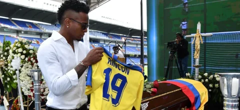 Despedida de Freddy Rincón en el Pascual Guerrero. / Foto: VizzorImage - Nelson Ríos