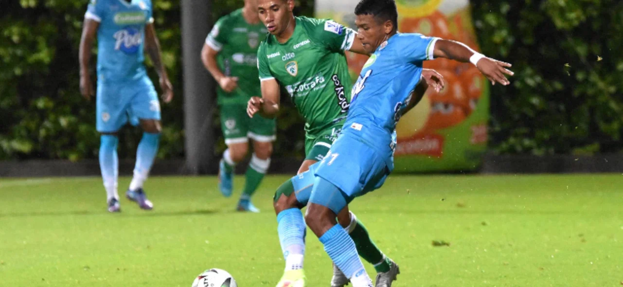 La Equidad y Jaguares empataron 1-1. Foto: VizzorImage / Felipe Caicedo