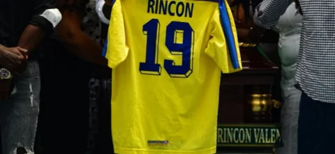 Homenaje a Freddy Rincón / Foto AFP