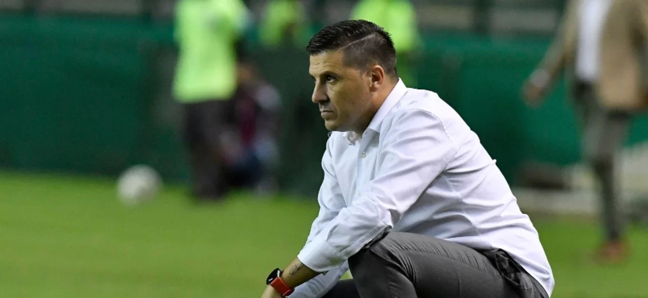 Juan Cruz Real, DT de Junior. Foto: VizzorImage / Gabriel Aponte