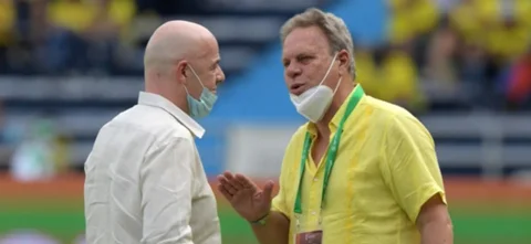 Ramón Jesurún, presidente de la Federación Colombiana de Fútbol/ AFP