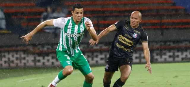 Nacional y Once Caldas se enfrentan por la fecha 17 de la Liga BetPlay. Foto: VizzorImage /Andrés Felipe Álvarez