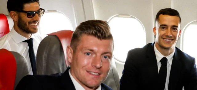 Real Madrid viajando a Inglaterra / Foto Real Madrid Oficial