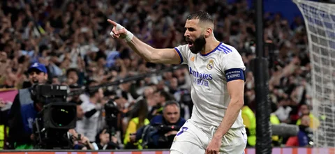 Benzema anotó el gol de la clasificación. Foto: AFP.