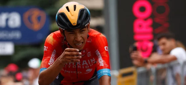 Santiago Buitrago fue segundo en la etapa 15 del Giro / AFP