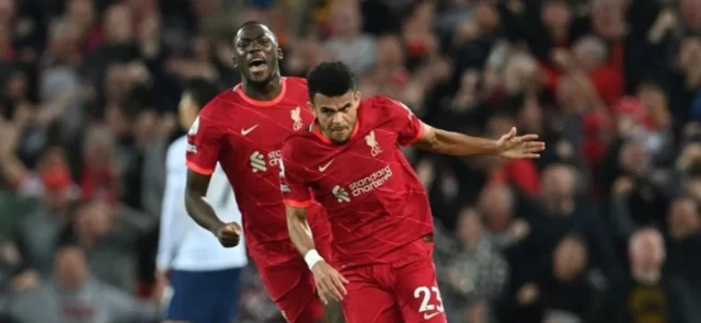 Luis Díaz, figura de Liverpool/ AFP