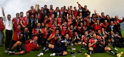 Atlas, campeón en México. Foto: AFP.