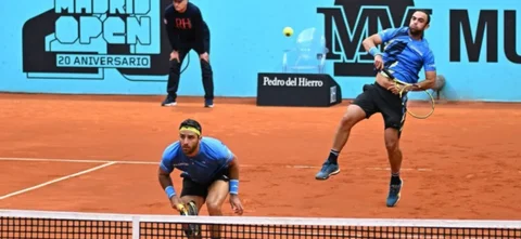 Cabal y Farah en la final de Madrid / Foto AFP