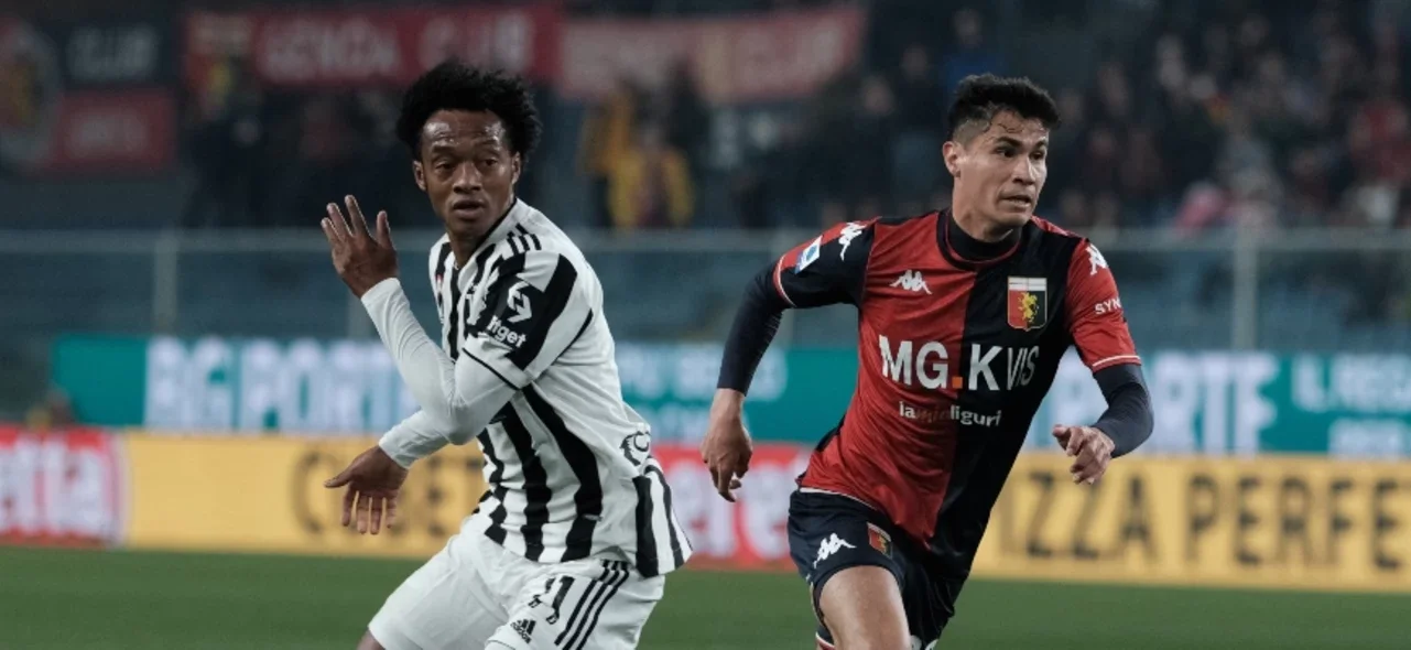 Cuadrado jugó 60 minutos y fue reemplazado por Alex Sandro. Foto: AFP.