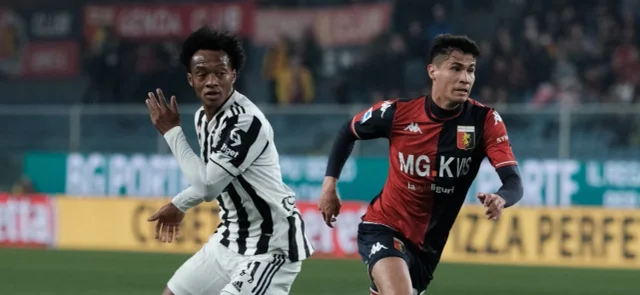 Cuadrado jugó 60 minutos y fue reemplazado por Alex Sandro. Foto: AFP.