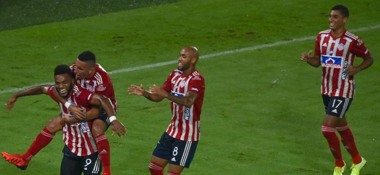 Miguel Borja, el protagonista en el triunfo de Junior / AFP