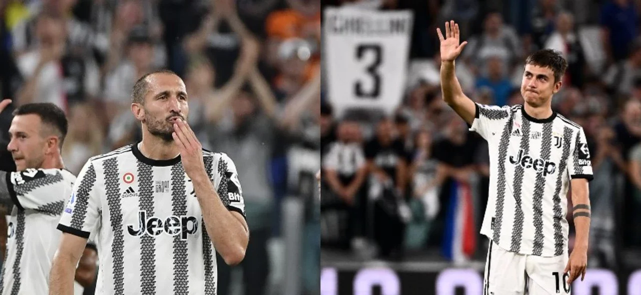 Giorgio Chiellini y Paulo Dybala se despidieron de Juventus / AFP