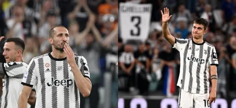 Giorgio Chiellini y Paulo Dybala se despidieron de Juventus / AFP